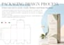 create custom packaging box dieline, die cut and print ready template